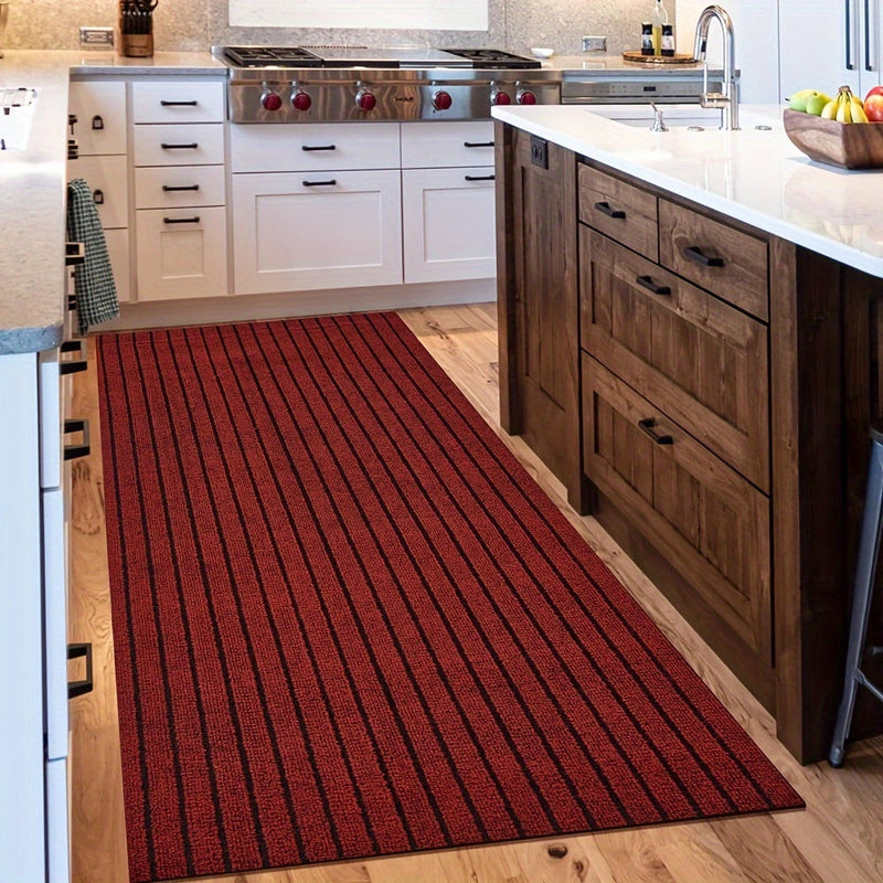 Non-Slip & Washable Indoor & Outdoor Runner - GripLuxe-60cm x 150cm-Red-State of Style