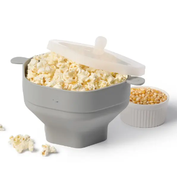 Non-Stick Popcorn Maker - CrispyPop-Grey-State of Style