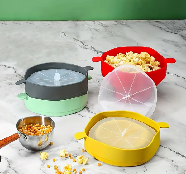Non-Stick Popcorn Maker - CrispyPop-Red-State of Style