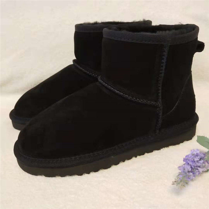 Nora Ankle-Height Women's Snow Boots-Black-4.5-State of Style