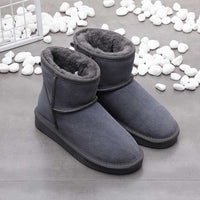 Nora Ankle-Height Women's Snow Boots-Grey-4.5-State of Style