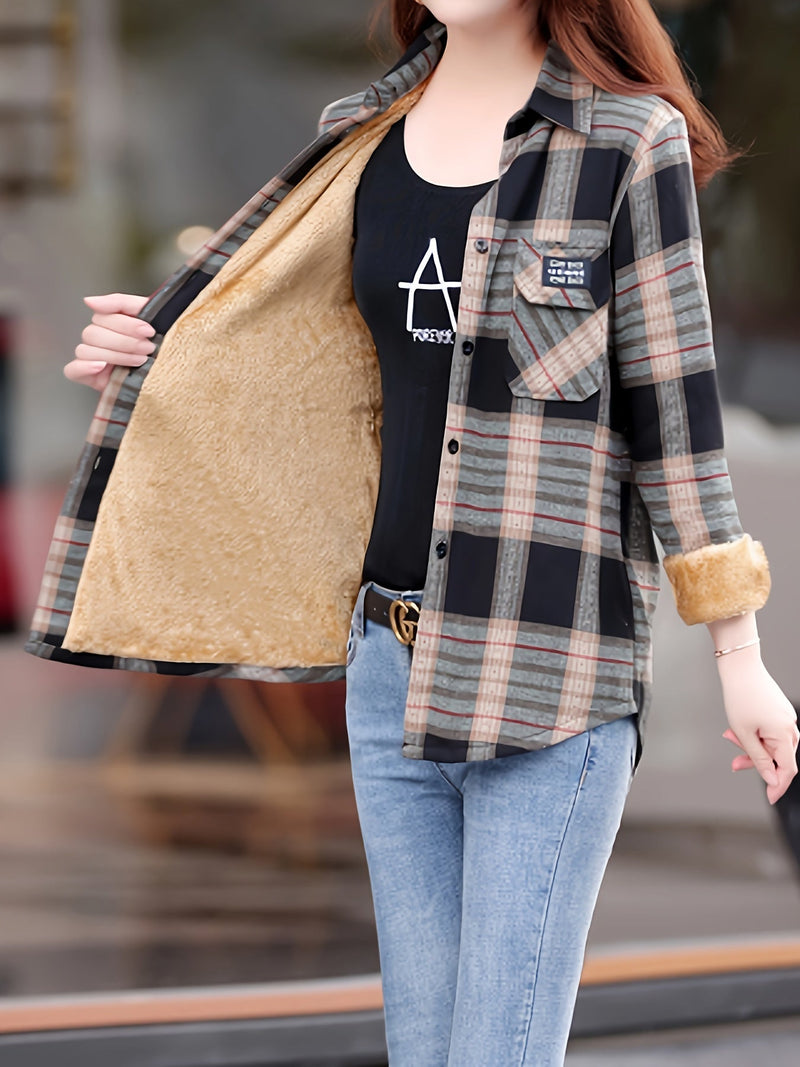 Nora Casual Ladies' Blouse-Light Brown-XS-State of Style