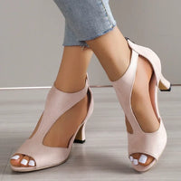 Nora - Orthopedische Elegante Zwarte Sandalen-Roze-35-State of Style