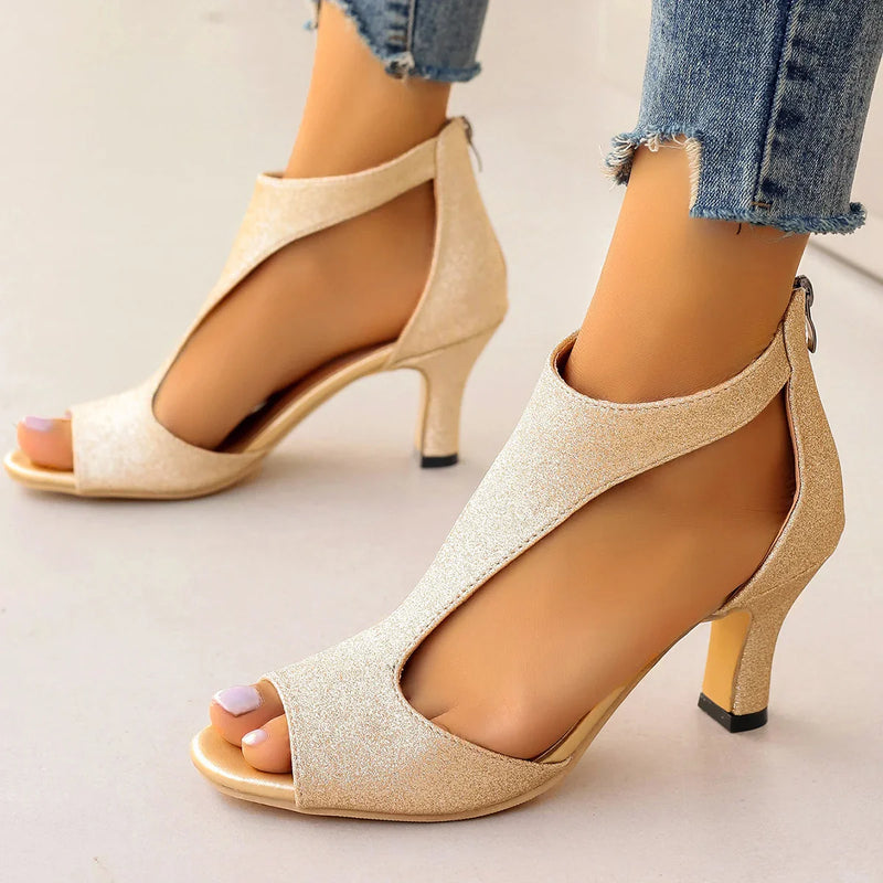 Nora - Orthopedische Elegante Zwarte Sandalen-Zwart-35-State of Style