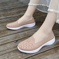 Nora - Orthopedische Zwarte Ademende Instappers-Zwart-36-State of Style