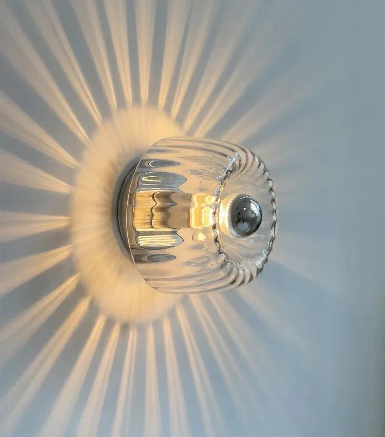 Nordic Glow Wall Lamp – Scandinavian Bauhaus Style-Silver-State of Style