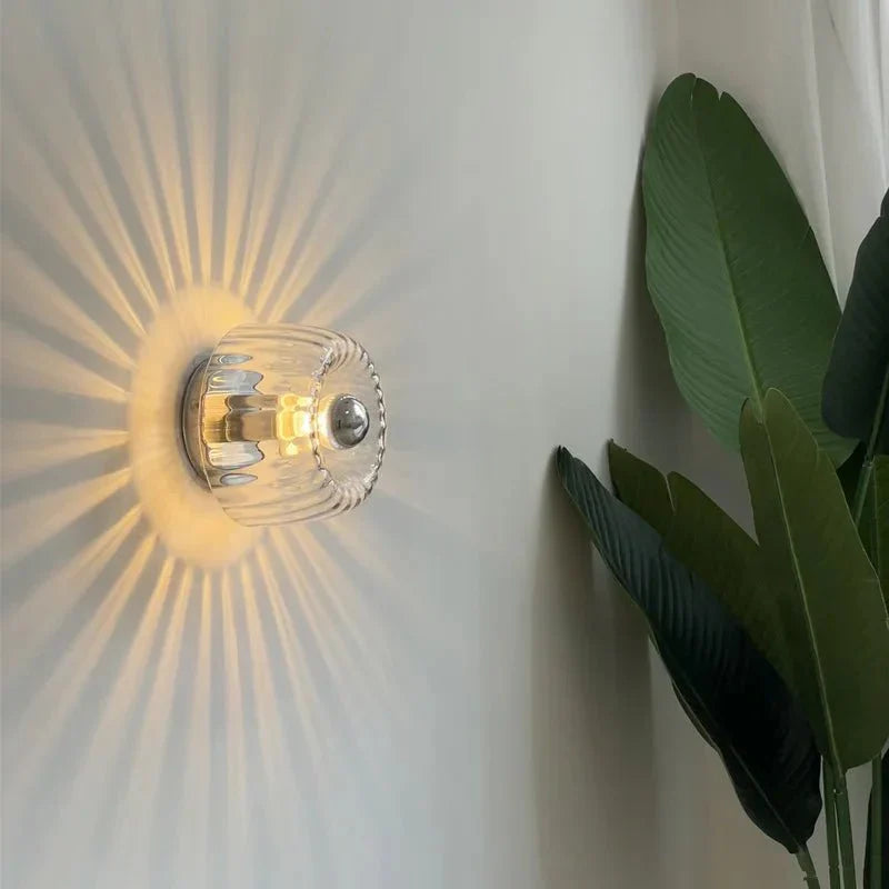 Nordic Glow Wall Lamp – Scandinavian Bauhaus Style-Silver-State of Style