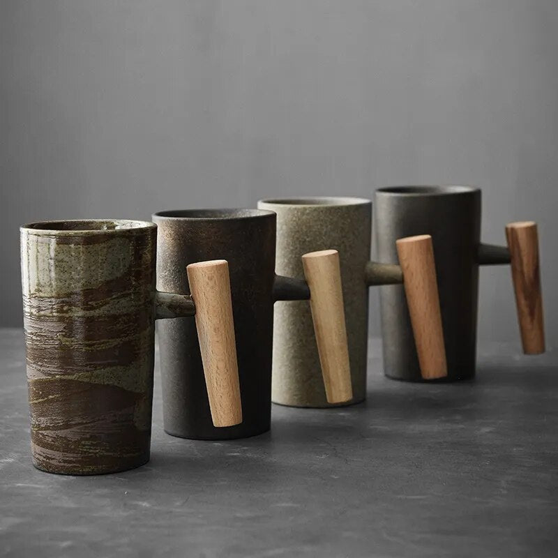 Nordic Latte Mugs with Earthy Design - NatureSip-Single Mug-Onyx-State of Style