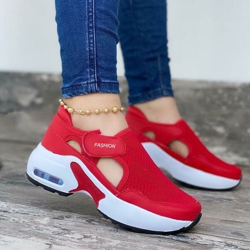 NortasSneakers – Women's Orthopaedic Sneakers with Superior Support-Red-4.5-State of Style