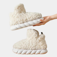 Nua - Comfy Teddy Slippers for Women-Brown-3-State of Style