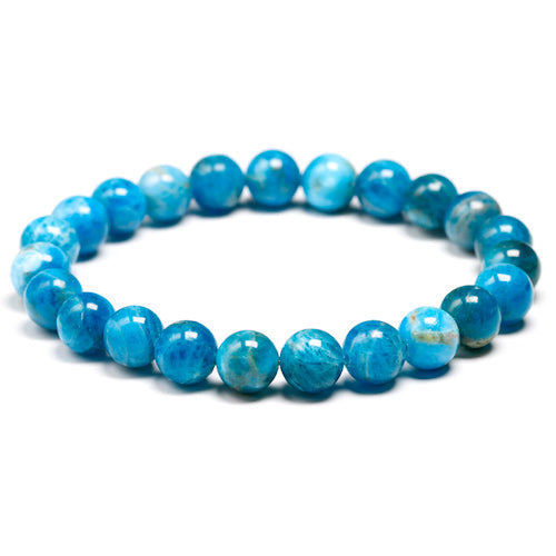 Ocean Crystal | Natural Ocean Blue Apatite Stone-Beads 0.8cm-21cm-State of Style