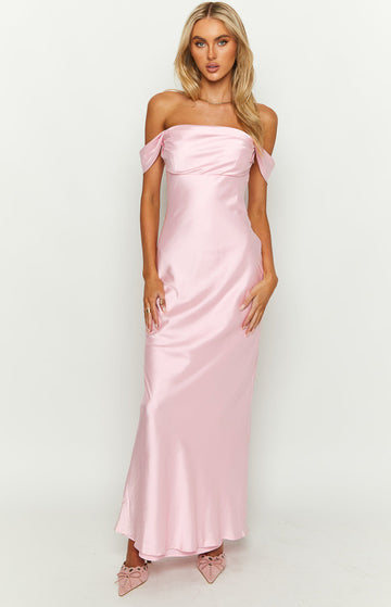 Off-Shoulder Maxi Dress – Saphira-Black-S-State of Style