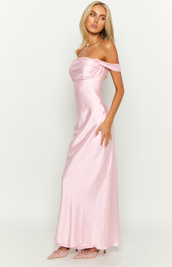 Off-Shoulder Maxi Dress – Saphira-Black-S-State of Style