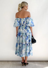 Off-Shoulder Midi Dress – Talia-Dark blue-XS-State of Style