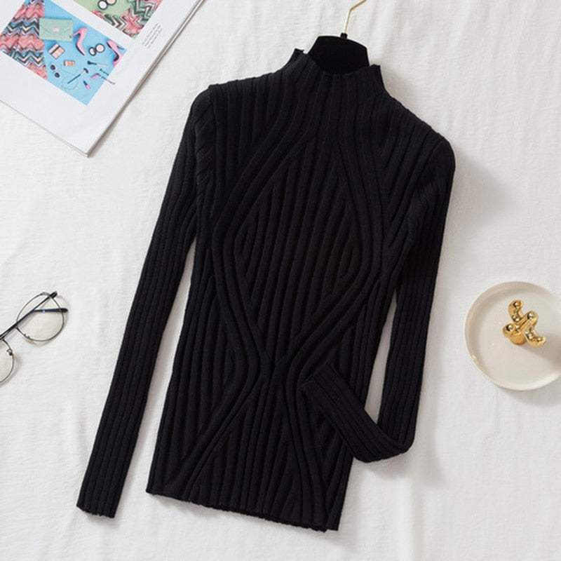 OfficeSweater – Women's Stylish & Comfortable Knitted Sweater-Black-One size fits all-State of Style