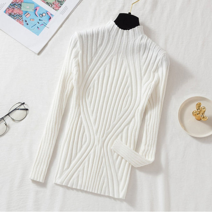 OfficeSweater – Women's Stylish & Comfortable Knitted Sweater-White-One size fits all-State of Style