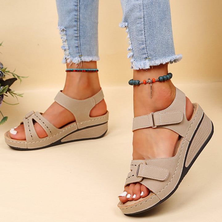 Olga Orthopaedic Sandals | Supportive & Stylish Summer Footwear-Black-4.5-State of Style