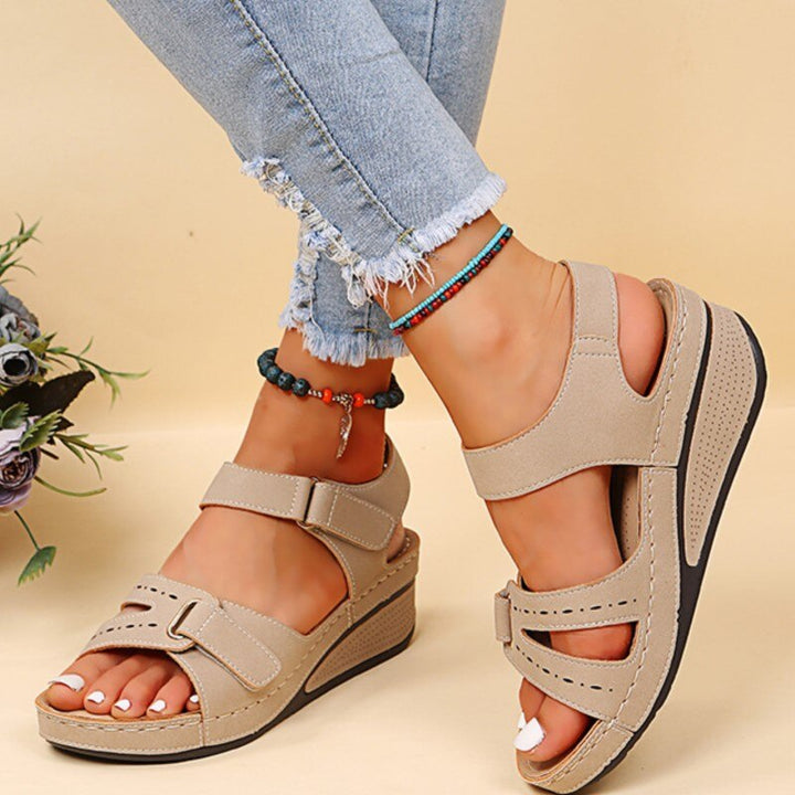 Olga Orthopaedic Sandals | Supportive & Stylish Summer Footwear-Black-4.5-State of Style