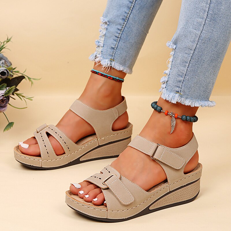 Olga Orthopaedic Sandals | Supportive & Stylish Summer Footwear-Black-4.5-State of Style