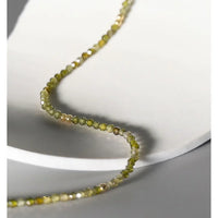 Olive Green Zirconia Necklace - Celeste-Without Zirconia-State of Style