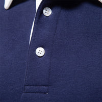 Oliver Luxe Men's Polo Sweater-Dark Blue-S-State of Style