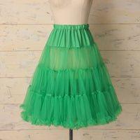 Olivia Tulle A-Line Petticoat – Elegant & Voluminous Underskirt-Green-S-State of Style