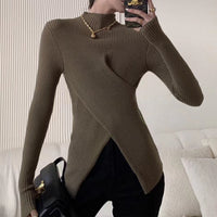 Ollies Sweater – Women's Turtleneck Sweater with a Flattering Fit-Black-One Size-State of Style
