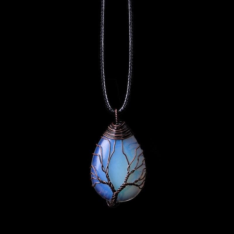 Opalite Drop Necklace - Elisia-State of Style