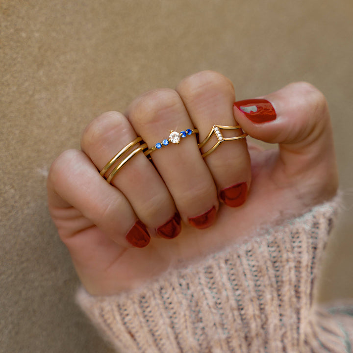 Open Double Ring - Amaya-Gold-State of Style