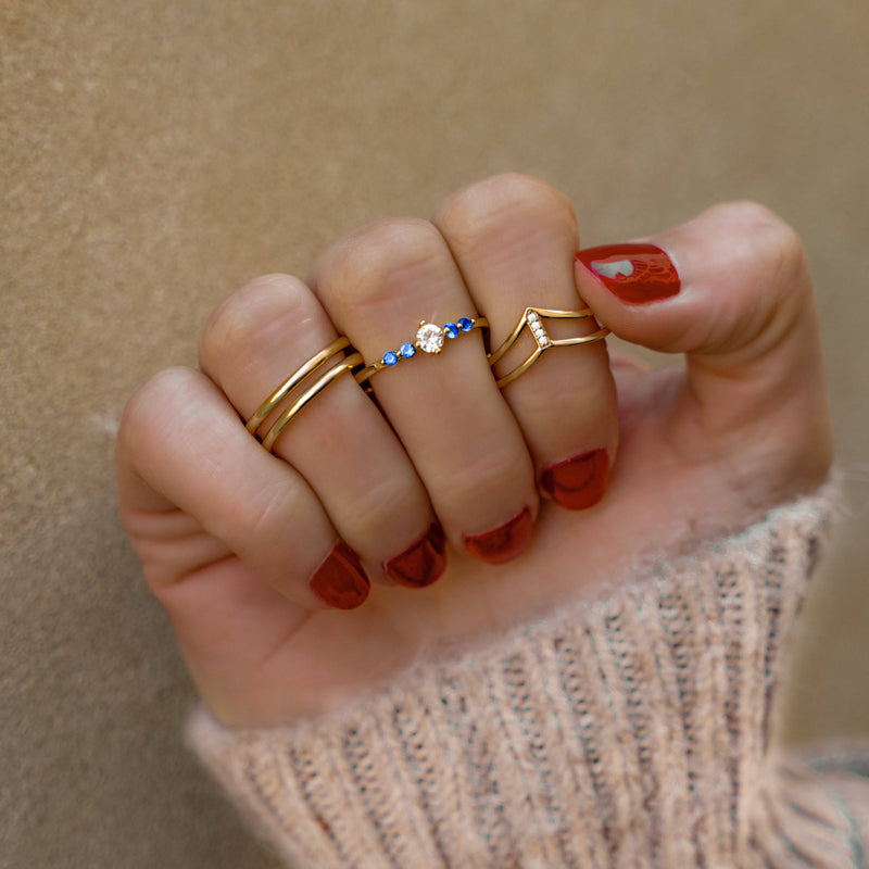 Open Double Ring - Amaya-Gold-State of Style