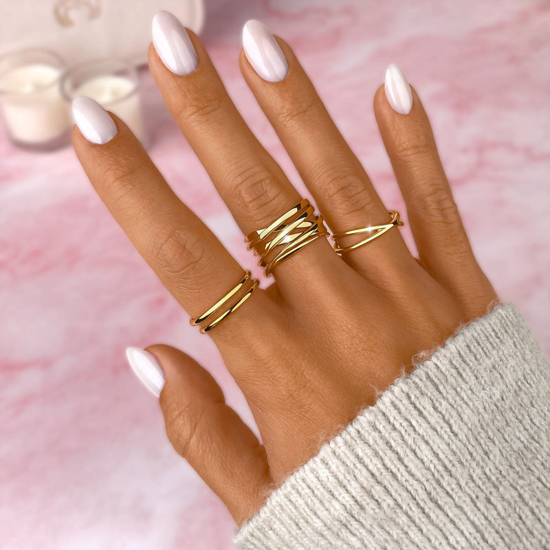 Open Double Ring - Amaya-Gold-State of Style
