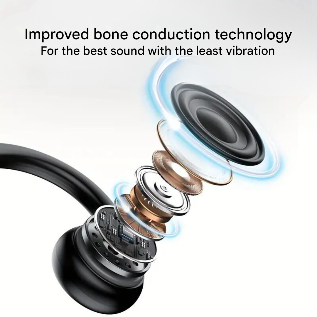 Open-Ear Headphones for Safe Cycling & Running - SafeSound-Black Red-State of Style