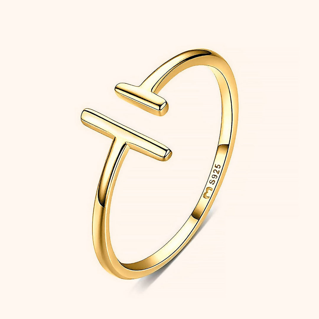 Open Ring with Adjustable Design - Aureos-Gold-State of Style