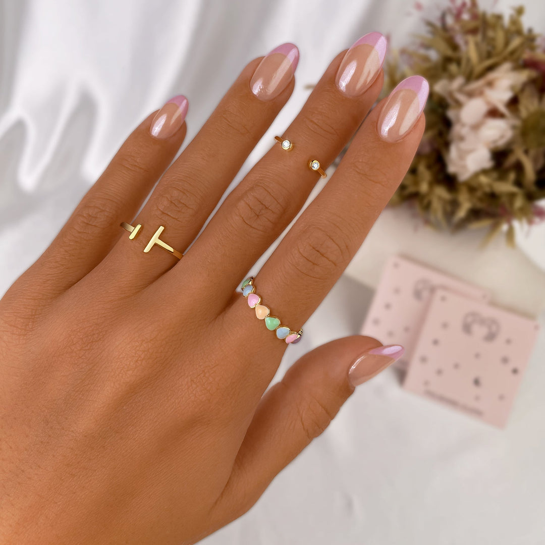 Open Ring with Adjustable Design - Aureos-Silver-State of Style