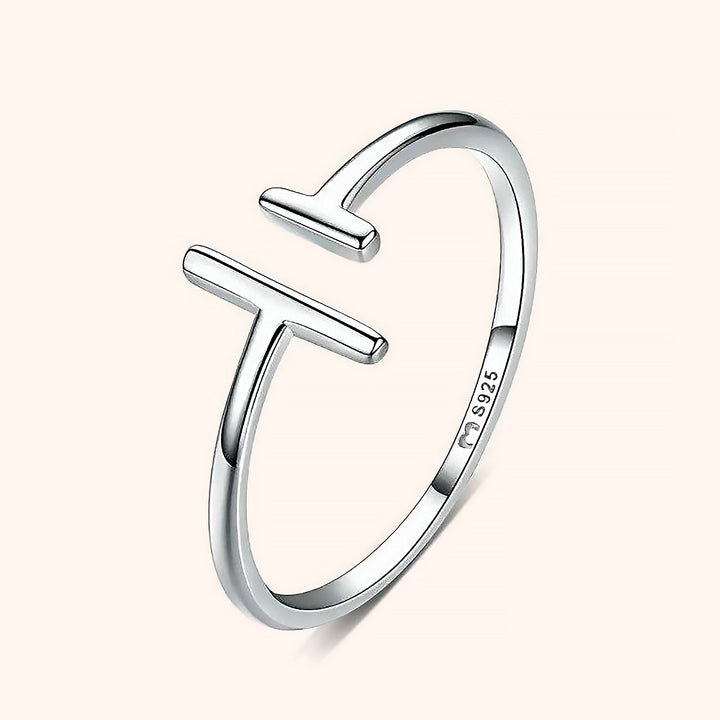Open Ring with Adjustable Design - Aureos-Silver-State of Style