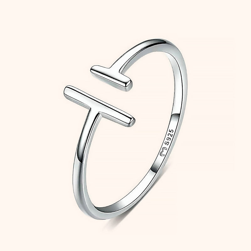 Open Ring with Adjustable Design - Aureos-Silver-State of Style