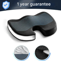 Orthopaedic 4D Seat Cushion - PosturePlus-Black-1 Pillow-State of Style