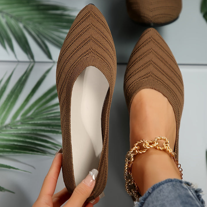 Orthopaedic Apricot Flats – Eva-Light Brown-5-State of Style