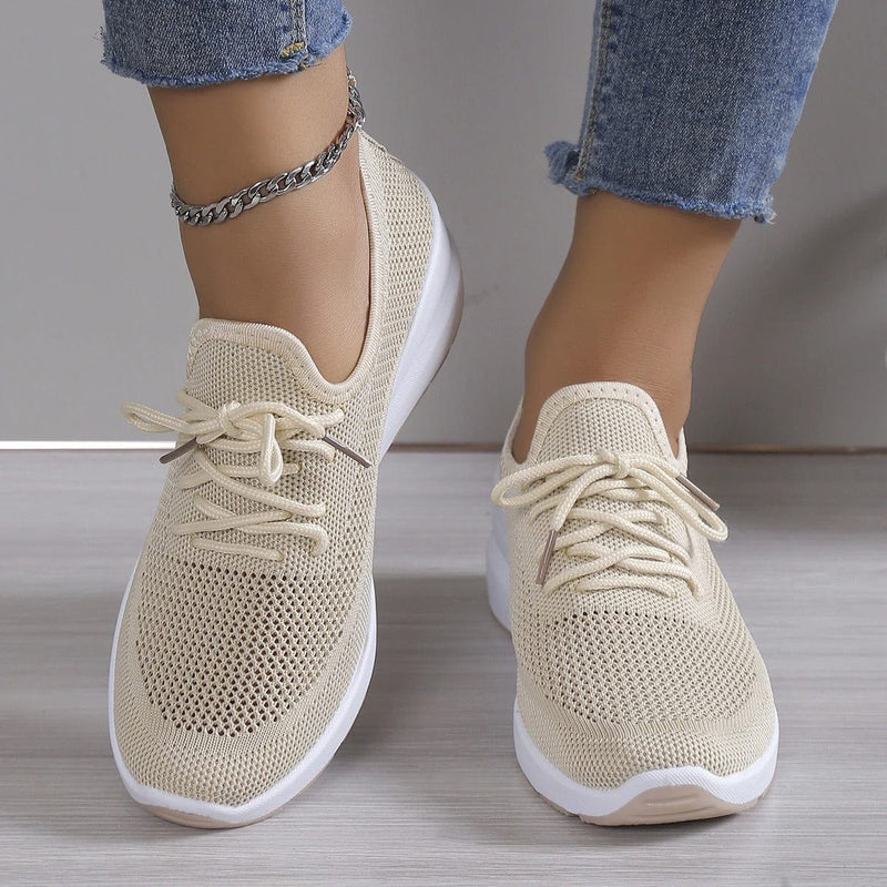 Orthopaedic comfort shoes with arch support for ladies – Alessa-Beige-3-State of Style