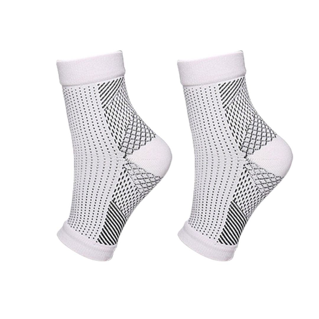 Orthopaedic Compression Socks - RevitaStep-White-3.0 - 5.0-1x Pair-State of Style