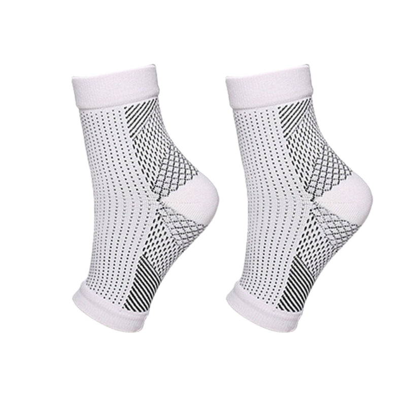 Orthopaedic Compression Socks - RevitaStep-White-3.0 - 5.0-1x Pair-State of Style