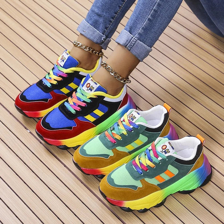 Orthopaedic Cushioned Sneakers – Zoë-Blue-4.5-State of Style