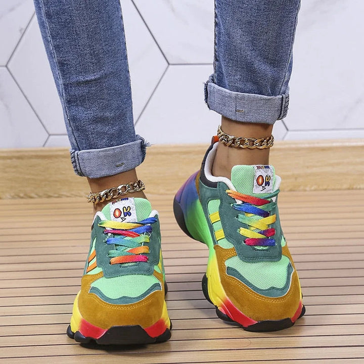 Orthopaedic Cushioned Sneakers – Zoë-Green-4.5-State of Style