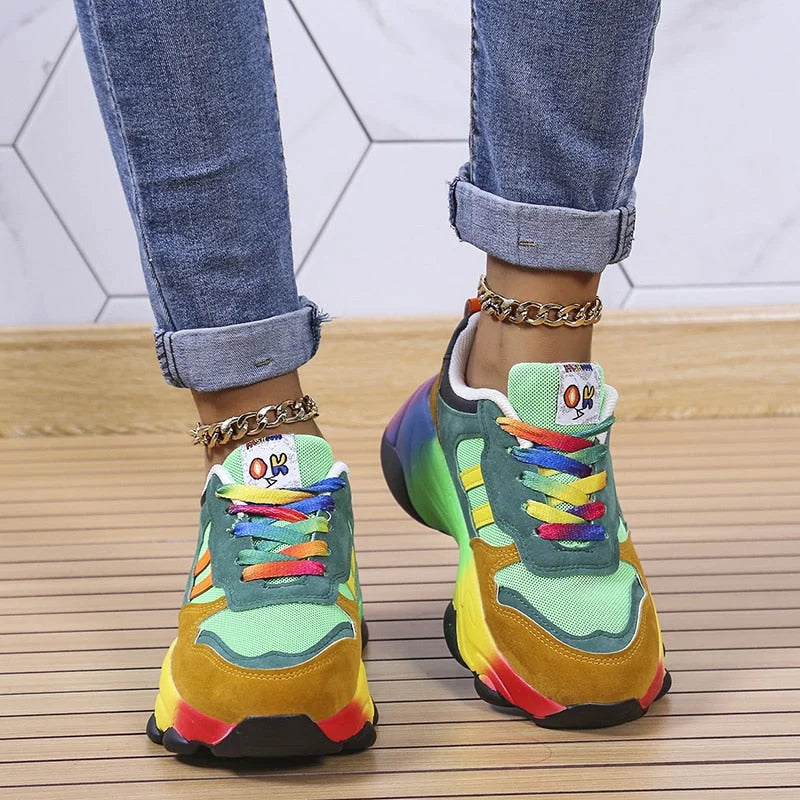 Orthopaedic Cushioned Sneakers – Zoë-Green-4.5-State of Style