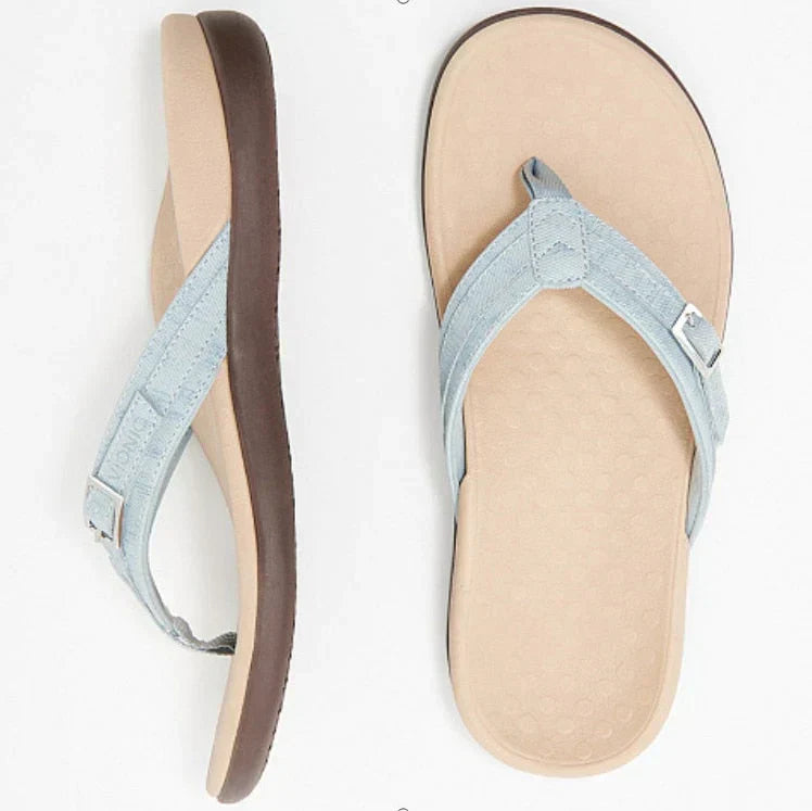 Orthopaedic Dam Sandals with EVA Insole – Amélie-Light blue-3-State of Style