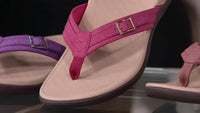 Orthopaedic Dam Sandals with EVA Insole – Amélie-Pink-3-State of Style