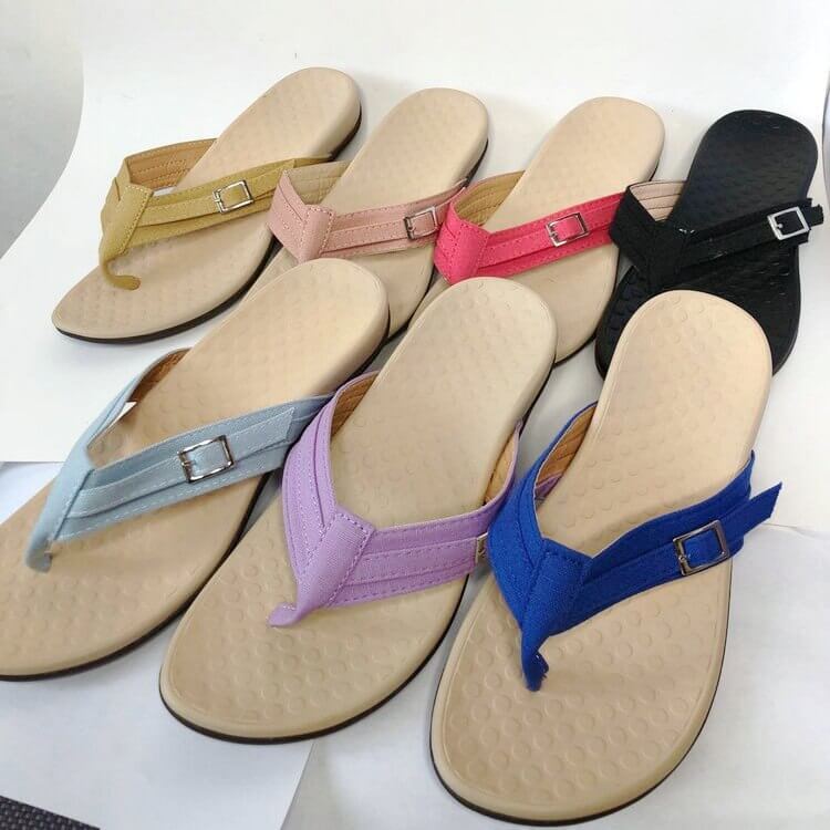 Orthopaedic Dam Sandals with EVA Insole – Amélie-Pink-3-State of Style