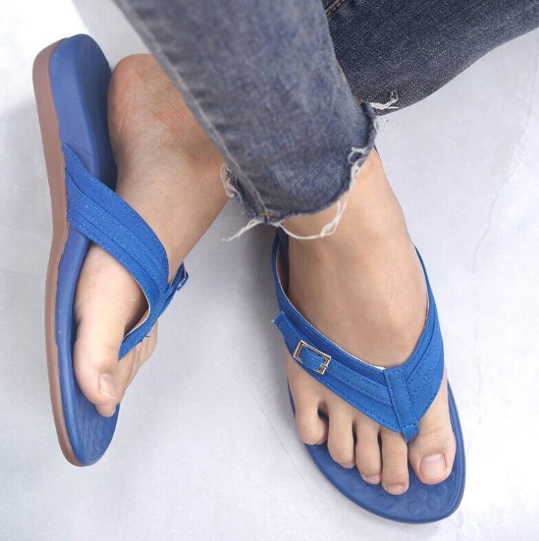 Orthopaedic Dam Sandals with EVA Insole – Amélie-Pink-3-State of Style