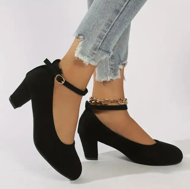 Orthopaedic Elegant Ladies' Shoes with Ergonomic Design – Celeste-Black-3-State of Style