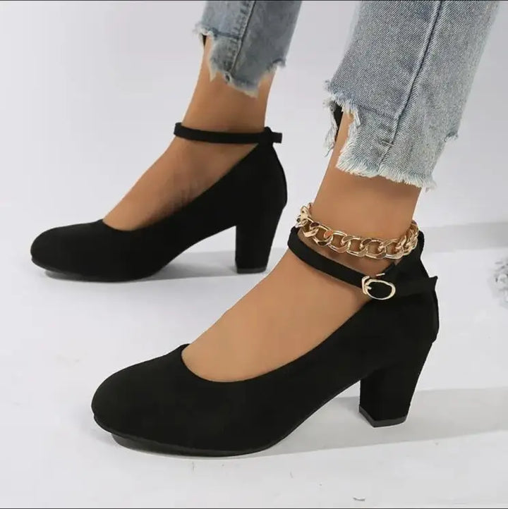 Orthopaedic Elegant Ladies' Shoes with Ergonomic Design – Celeste-Black-3-State of Style